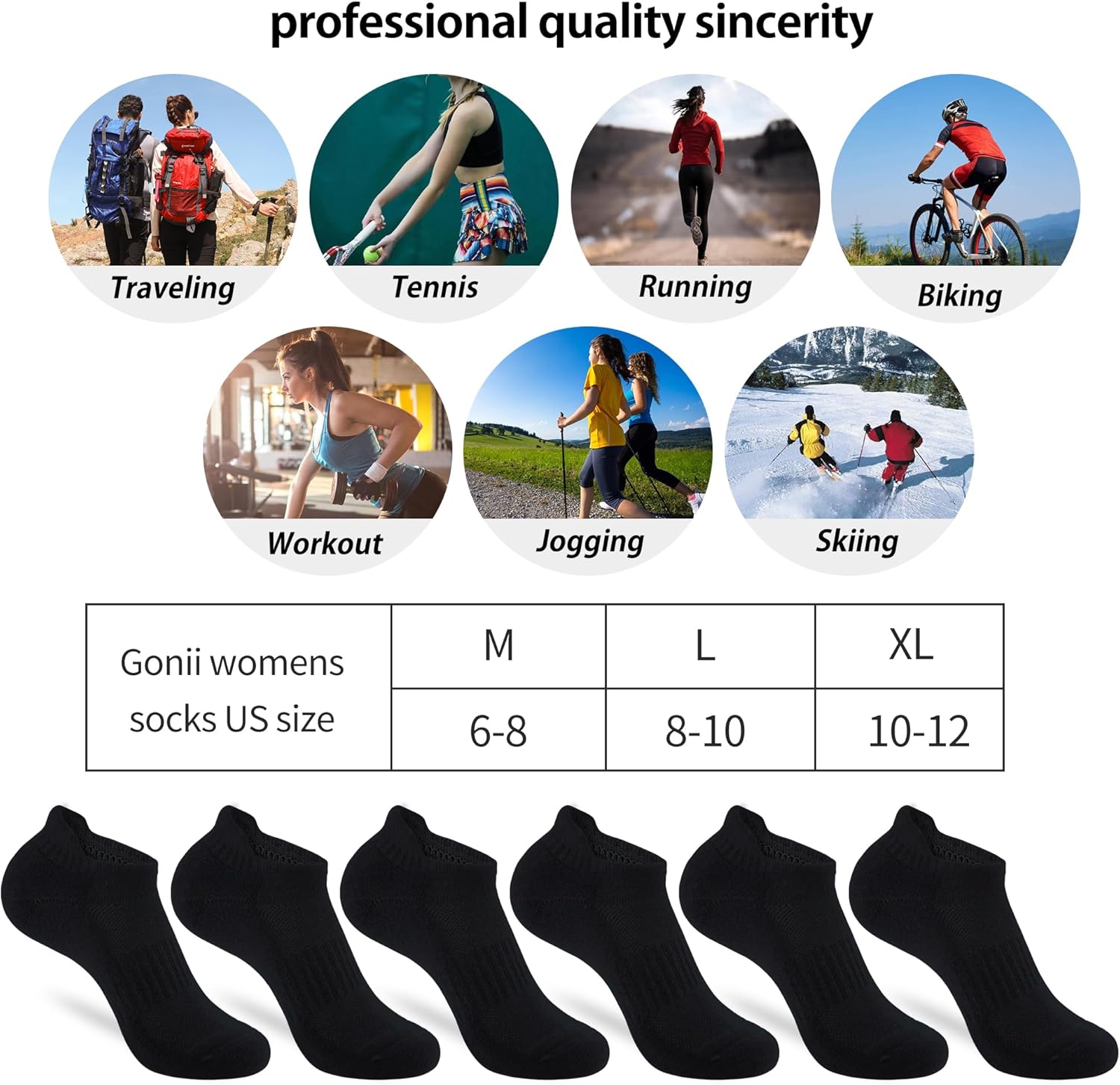 ATBITER Womens Ankle Socks 6 Pairs Cushioned Running Athletic No Show Socks With Tab - Image 4