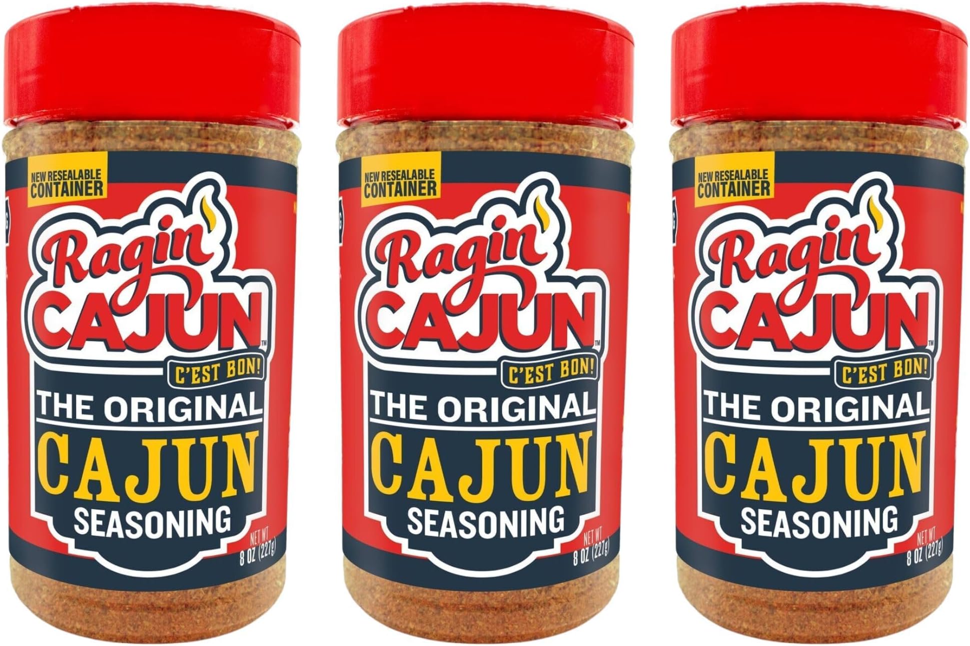 All Purpose Original Cajun Seasoning 8 oz Ragin' Cajun (Pack of 3)