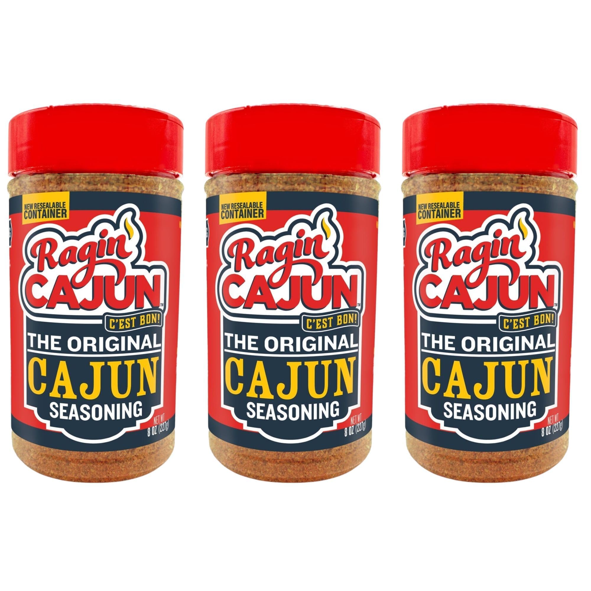All Purpose Original Cajun Seasoning 8 oz Ragin' Cajun (Pack of 3)