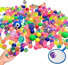【嬉しい 縁日 用品】 スーパーボール バリューパック すくい用 300入 セット 景品 〔 祭り/イベント/子供会/露天/縁日 〕 子ども向け カラフル 多サイズ ミックス 【K-Bright感謝のカード】 [並行輸入品]
