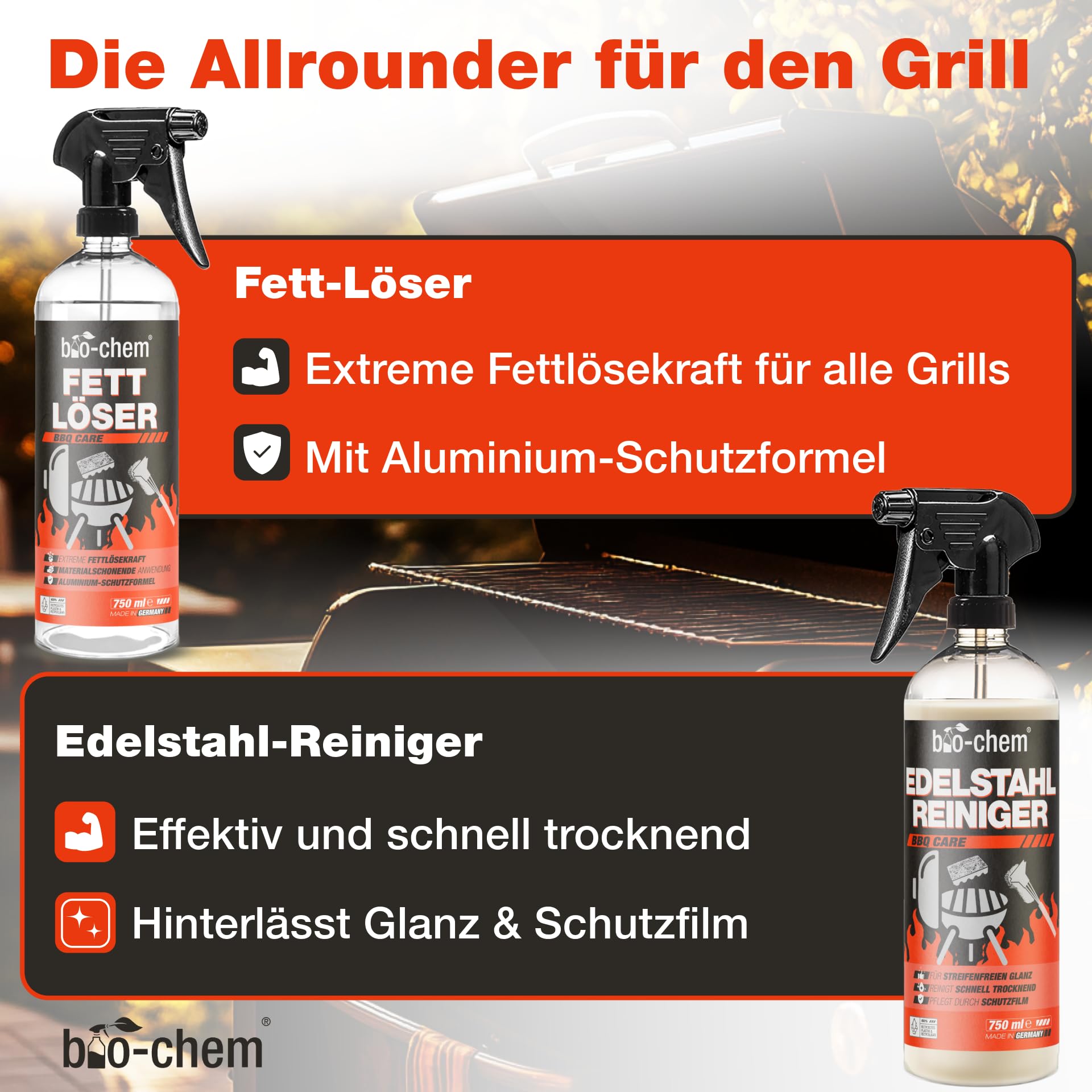 Bio-chem Grill Box: 6-Piece Cleaning Set / Maintenance Set Bio-chem Grill Box: 6-Piece Cleaning Set / Maintenance Set