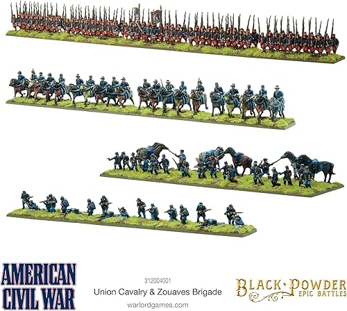 Miniatura 9 de Polvo negro Batallas épicas Comandantes de la Unión de Guerra Civil Americana Comandantes Militares Mesa Superior Wargaming Modelo de Plástico Kit