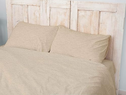 Miniatura 4 de U.S. Polo Assn. Para todas las estaciones, material de camiseta suave y acogedor, juego de sábanas de jersey jaspeado de 4 piezas de 1800 hilos