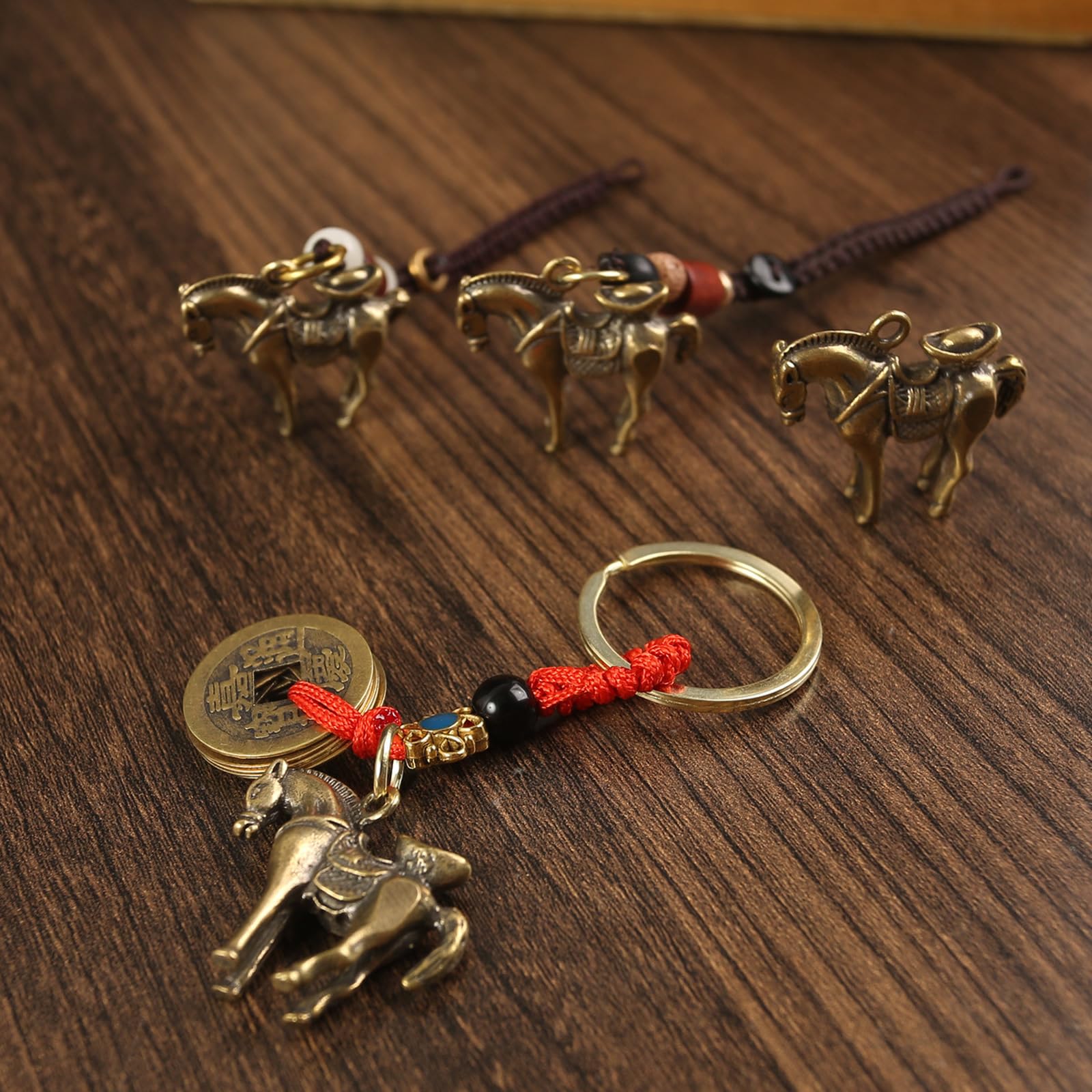 NBKLSWSUI Handmade Brass Horse Ornament Sculpture For Men's Office Desk&man Cave Vintage Decor Unique Feng Shui
