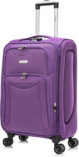 FLYMAX Cabin Carry on Flight Bag Approved Hand Luggage Case Hold Suitcase 55x35x20 Fits Ryanair Easyjet Jet 2 56x45x25