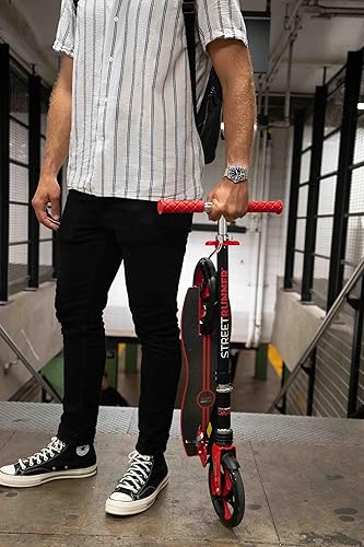 Miniatura 2 de Street Runner Dart - Scooter de rueda grande para niños de 6 años en adelante, patinete para adultos y adolescentes, altura ajustable, ligero,