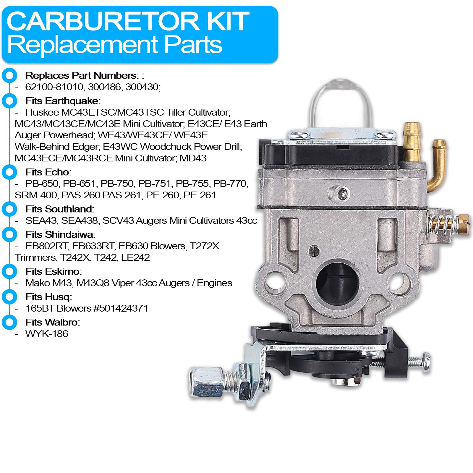 Amazon.com : Compatible Following models: Earthquake Huskee