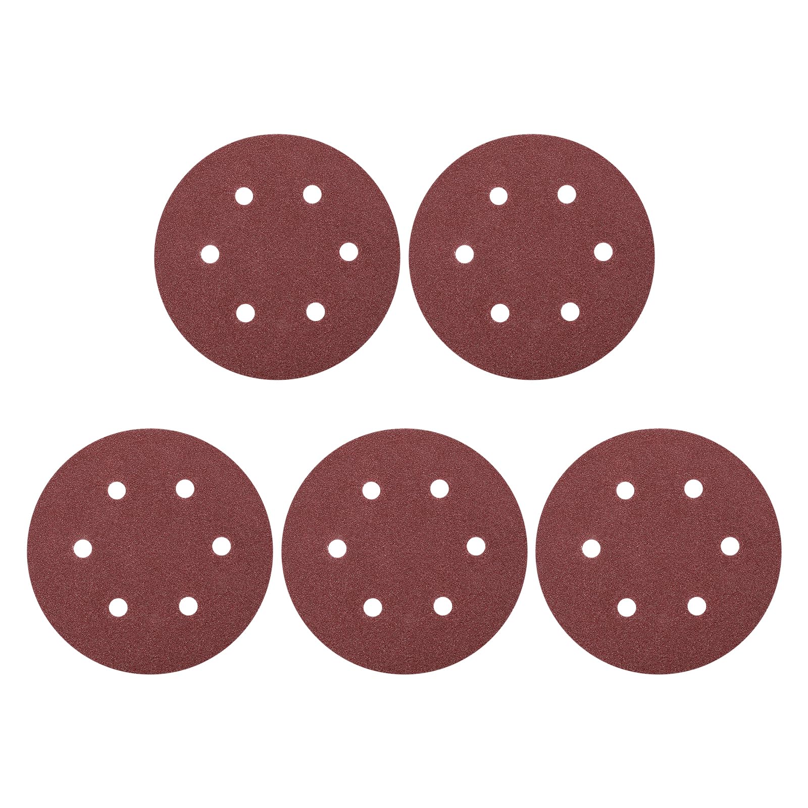 Sourcing Map 50 Pcs 150mm 6 Inch Sanding Disc 6 Hole 80/100/120/150/220 - View #9