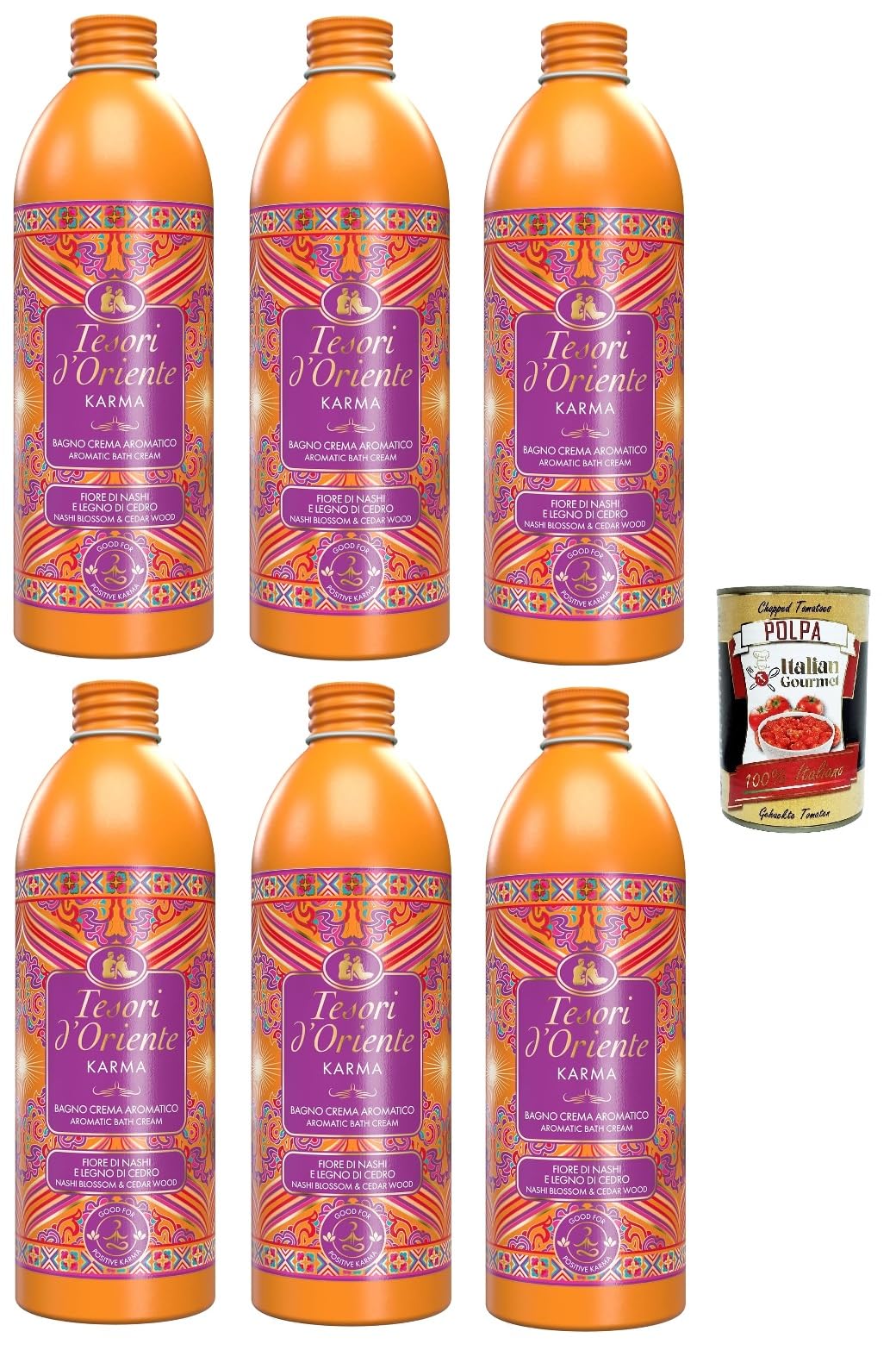 Italian Gourmet Bagno Crema Karma Schaumbad Nashi Zeder 6 x 500ml