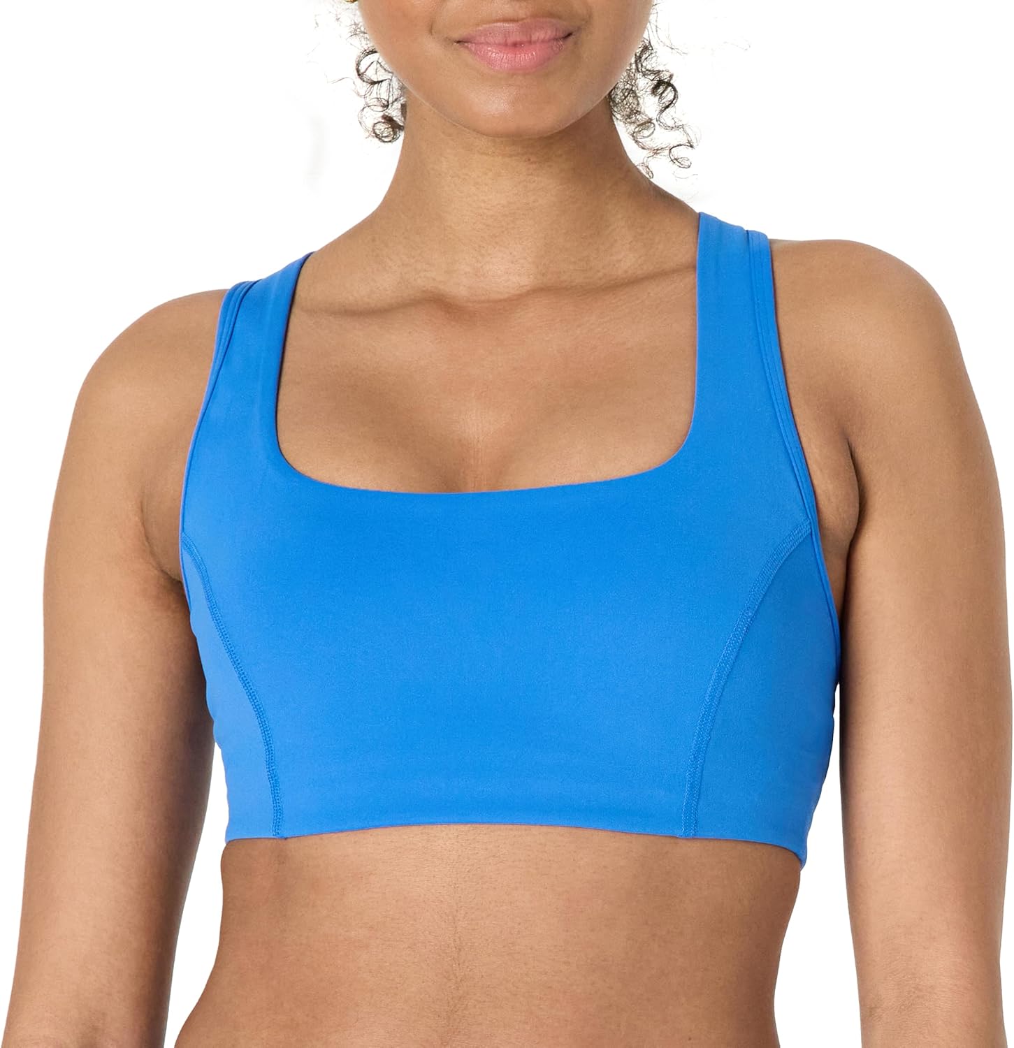 Amazon Essentials Women’s Active FormFlex Buttery Soft Light Support Square Neck Racerback Sports Bra