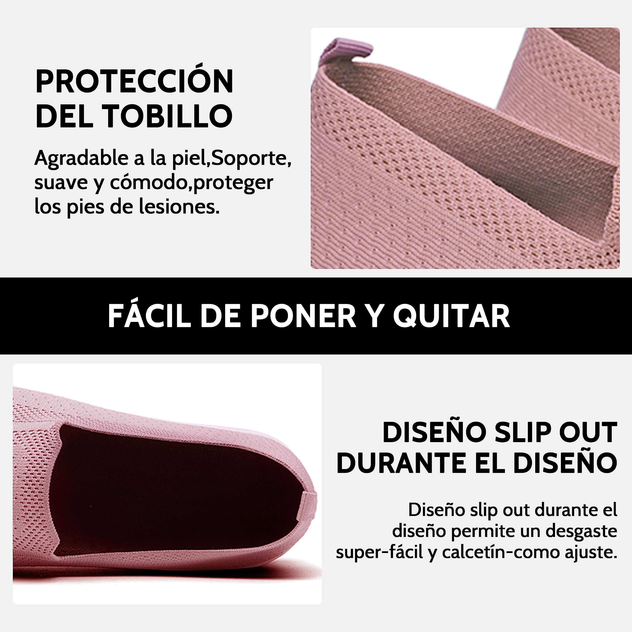 Zapatillas De Deporte Zapatos Respirado Ligero Malla Talla 35-42 Mujeres Deporte Running Zapatillas Sacudir Casual Zapatos Height-Increasing Sneaker