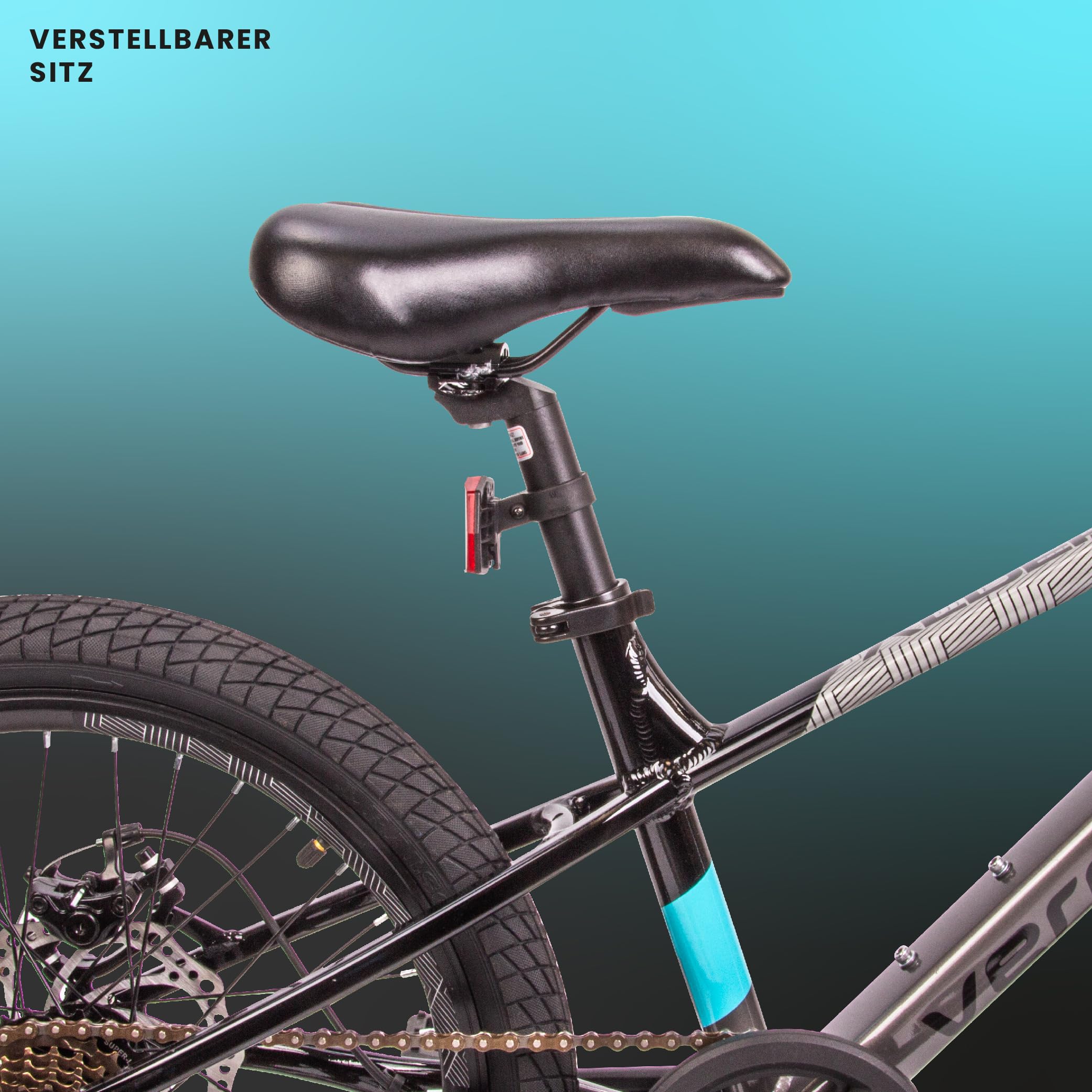 sun baby Kinderfahrrad 20 Zoll Verdant Jungen Leicht Alu Bike zur Auswahl Leicht 6 Gang Shimano von 6 bis 10 Jahre verstellbare