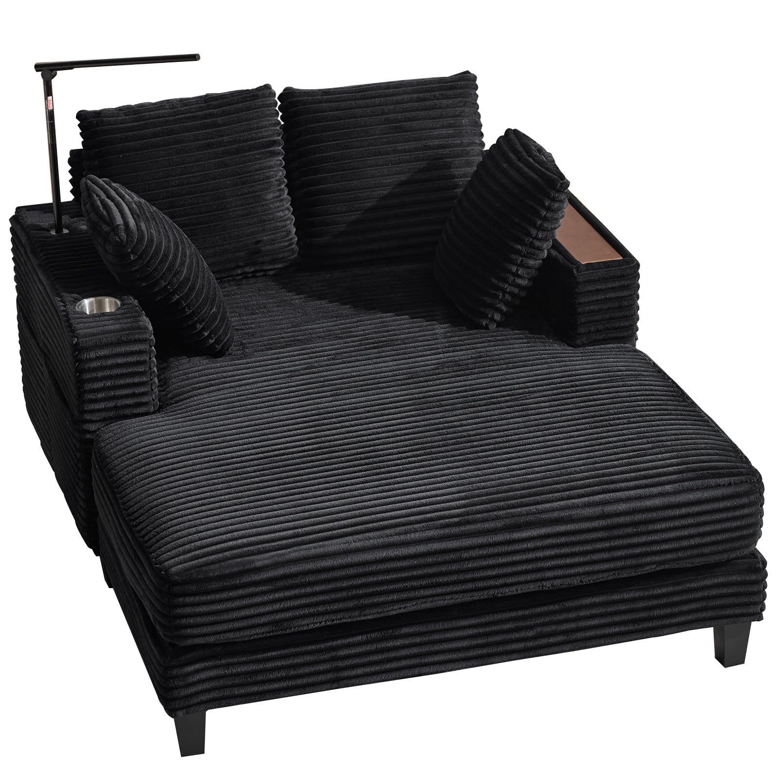 Amazon.com: AEDI Oversized Chaise Lounge Chair with Reading Light