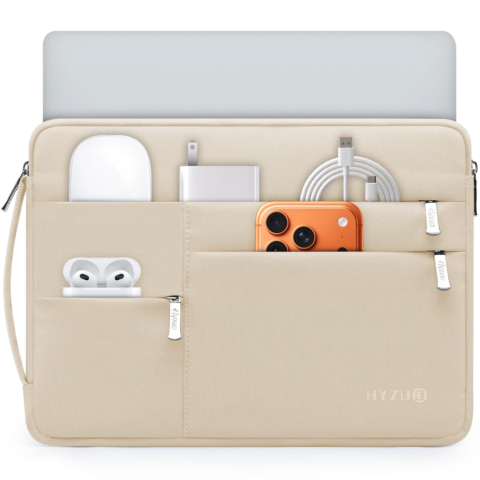 HYZUO 13 14 15 16 17 Zoll Laptoptasche mit 3 Fronttaschen, A46