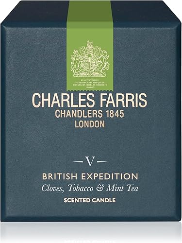 Vista 4 de Charles Farris Vela perfumada de lujo – 1 mecha, vertida a mano, larga duración, combustión limpia, 7.5 onzas, quema hasta 50 horas, fabricada