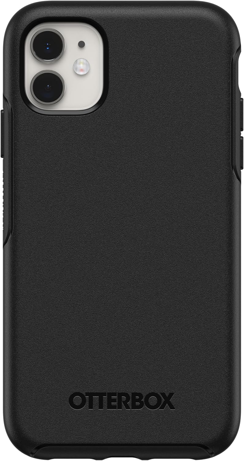 OtterBox iPhone 11 Symmetry Series Case - Black, Ultra-Sleek, Wireless Charging Compatible, Raised Edges Protect Camera & Screen