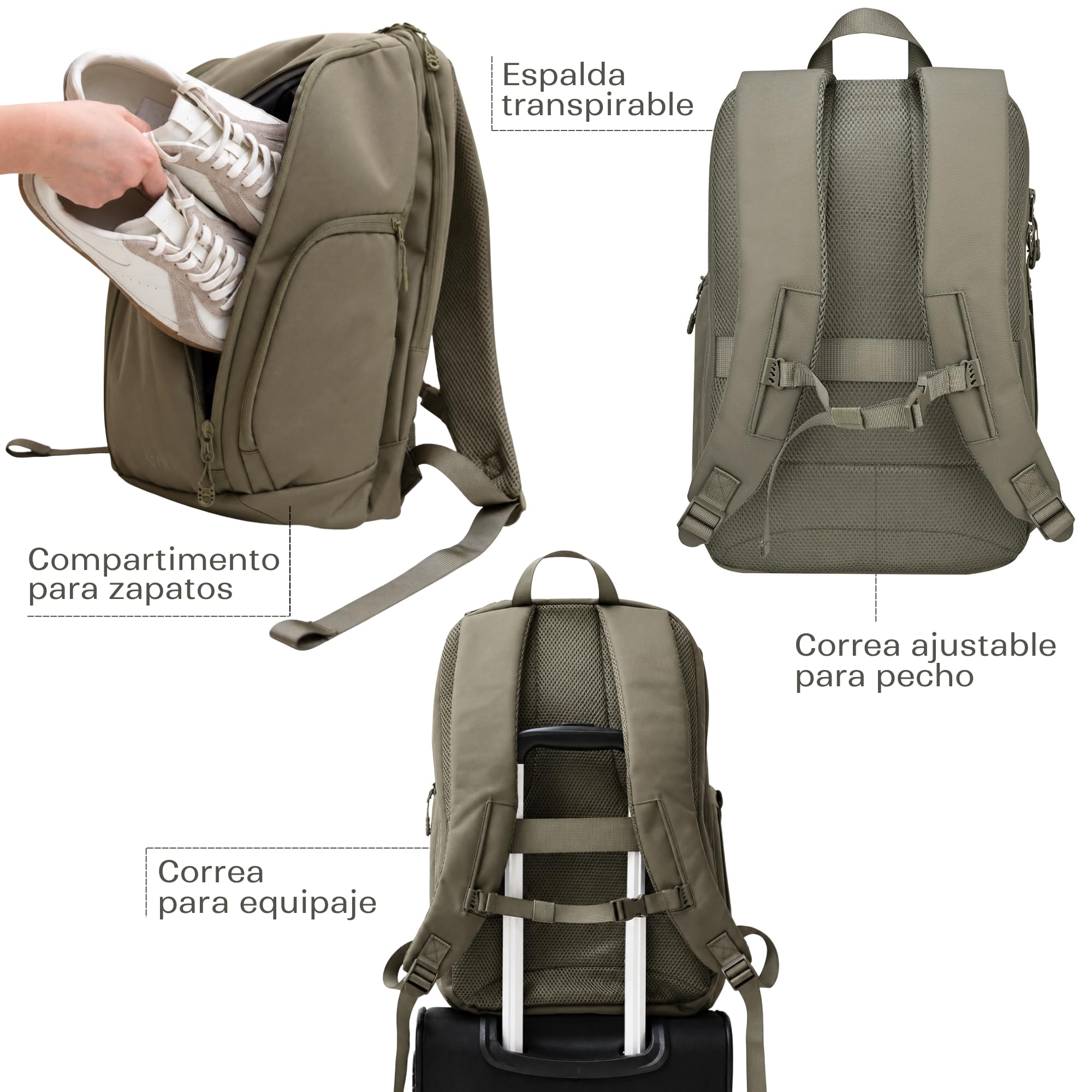 SVOLTA Mochila Deporte Hombre y Mujer - Mochila Padel, Tennis, Pickleball - Bolsa para Raquetas, Gimnasio, Escolar Resistente al Agua