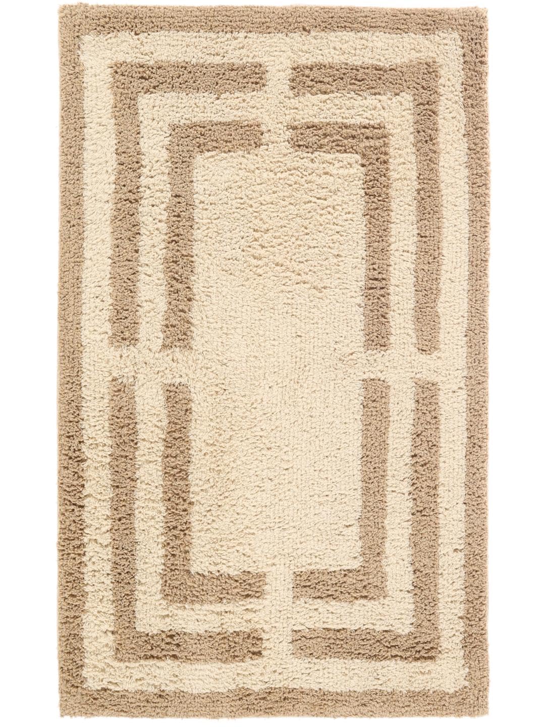 RugVista Chateau Tapis de Bain, Rectangulaire, 70 x 120 cm, Natural/Beige