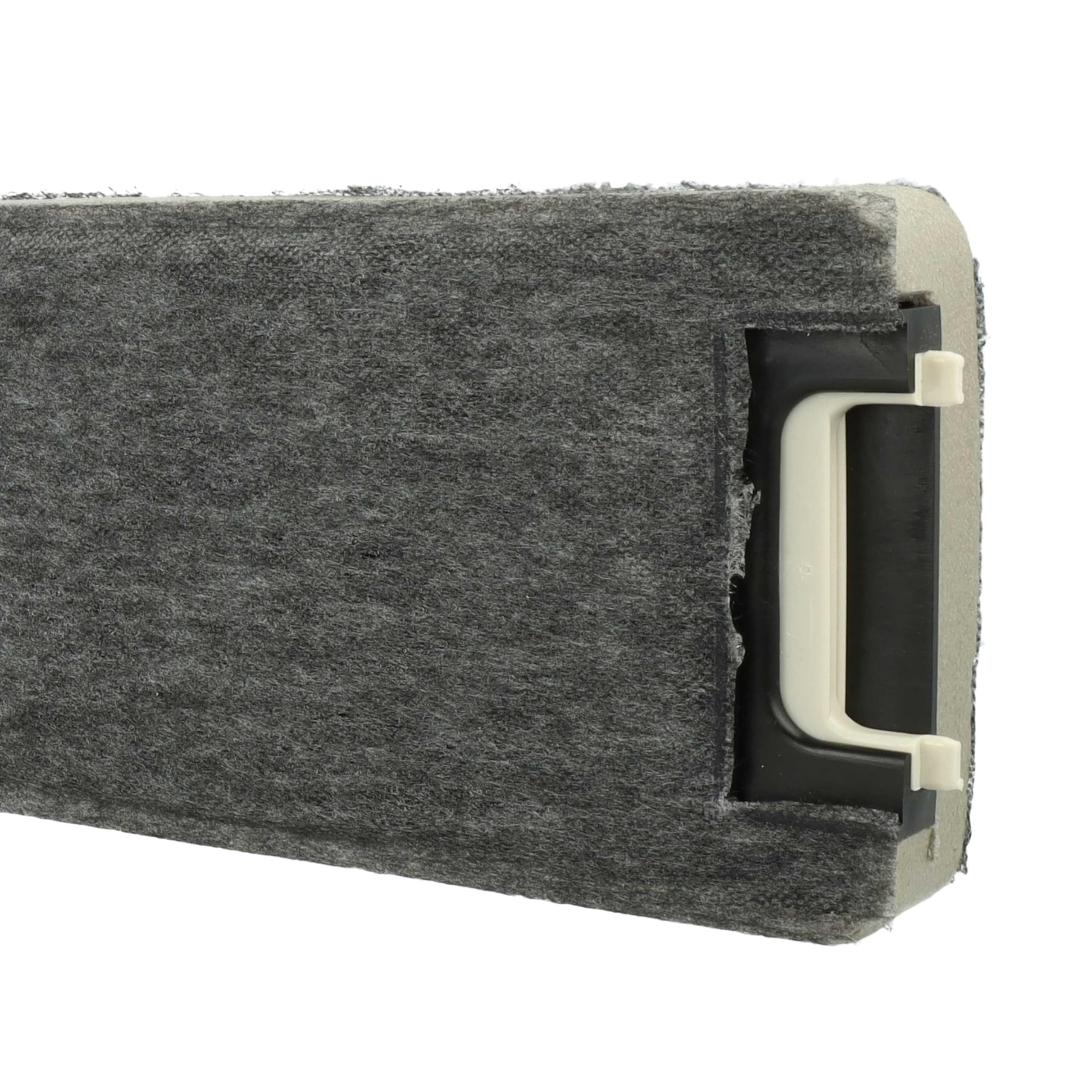 vhbw 2 x filtr z węglem aktywnym, zamiennik do Miele 0411503, 4114500, 4114501, 4114503, 4114502, DKF4 do okapu kuchennego - 50 x 10,4 x 3 cm