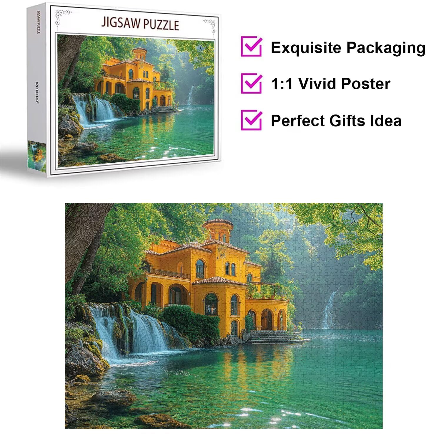 Puzzle 6000 Pezzi Foreste Puzzle Classici per Gioco Familiare, n-723