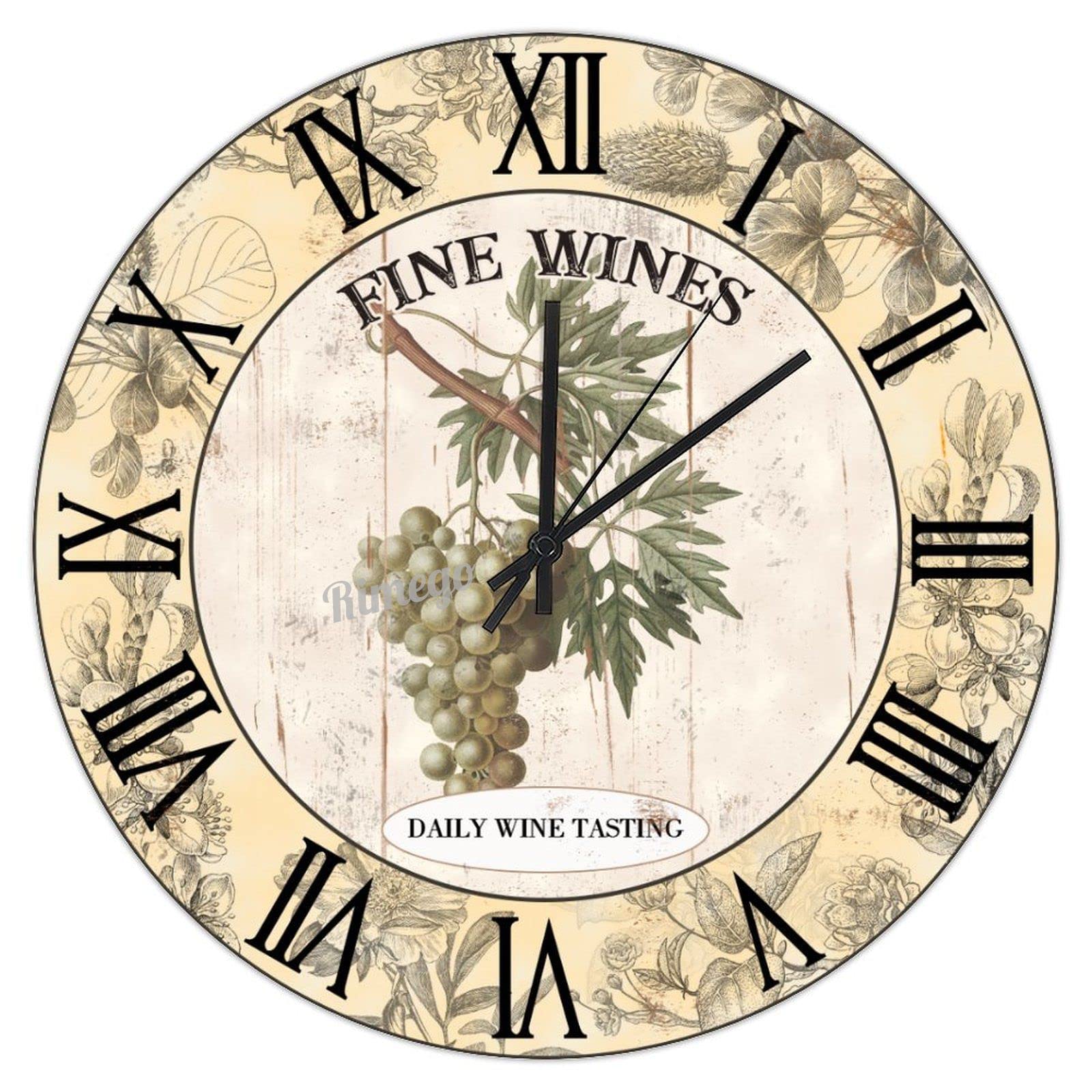 Horloge murale sans tic-tac rétro de 38 cm pour le sommeil