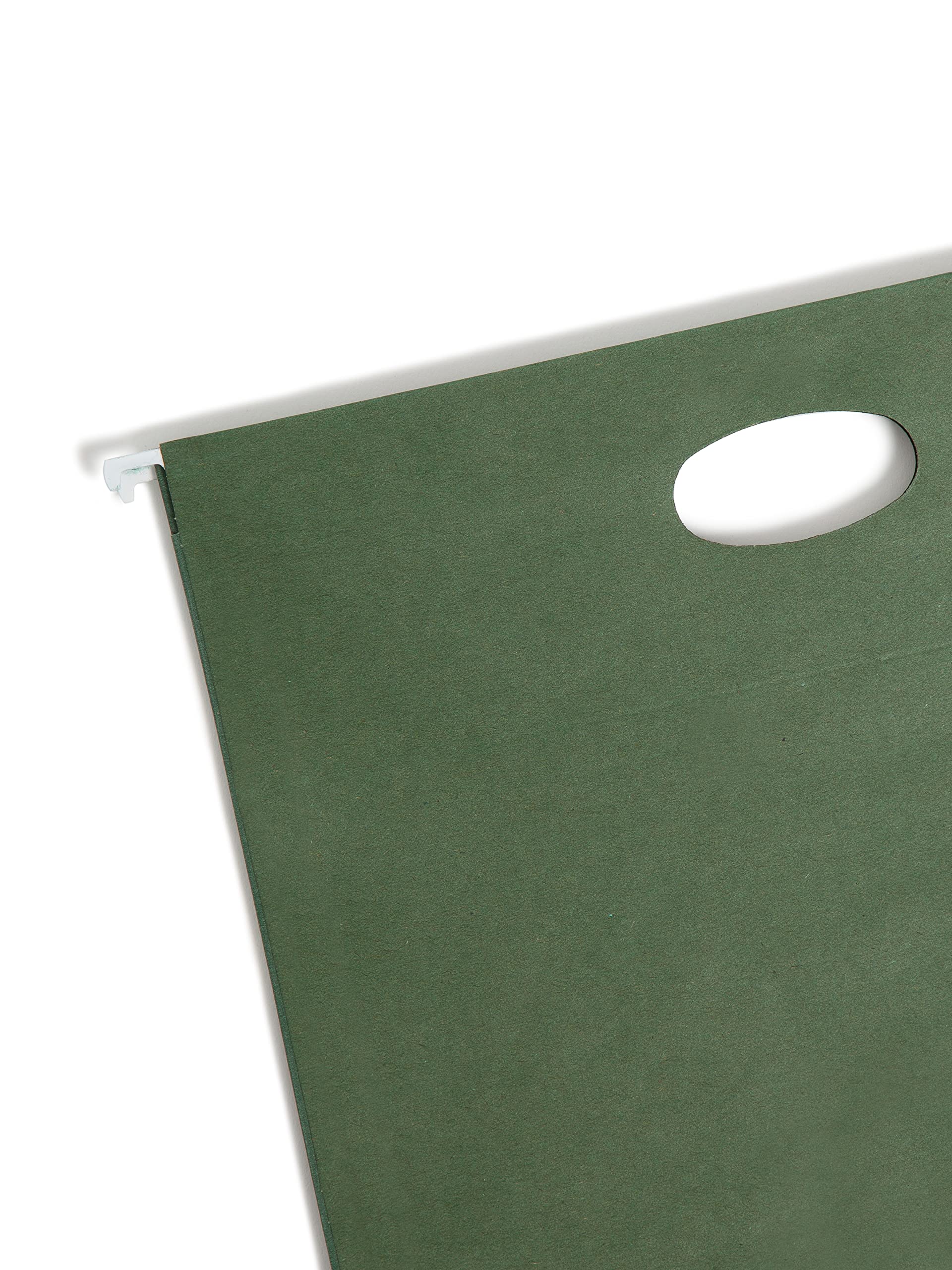 Smead Borsa sospesa riciclata al 100% con tassello continuo, estensione di 8,9 cm, dimensione della lettera, verde standard, 10 per scatola (64226)