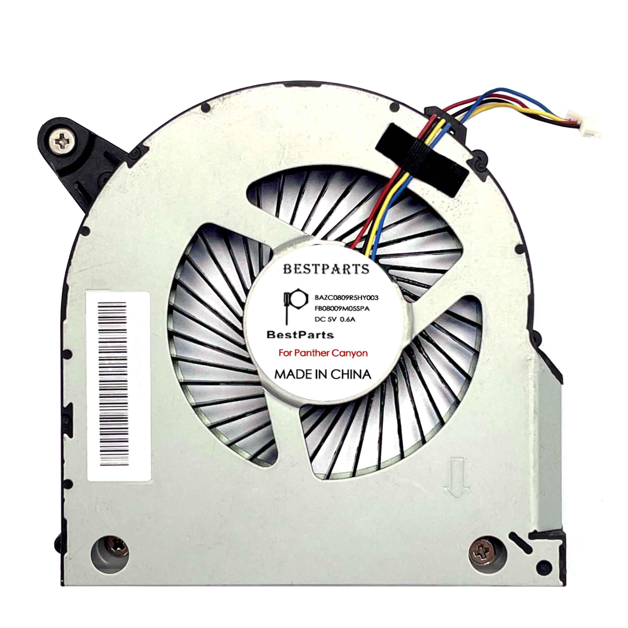 BestParts Ventola di raffreddamento per CPU di ricambio per mini PC Intel NUC 11 Porformance (Panther Canyon), NUC11PAQ, P/N: FB08009M05SPA