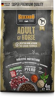 BELCANDO Adult GF Horse [4 kg] Dog Food, Dry Food without Grain with Horse, Complete Food for Adult Dogs of All Breeds from 1 Year product image