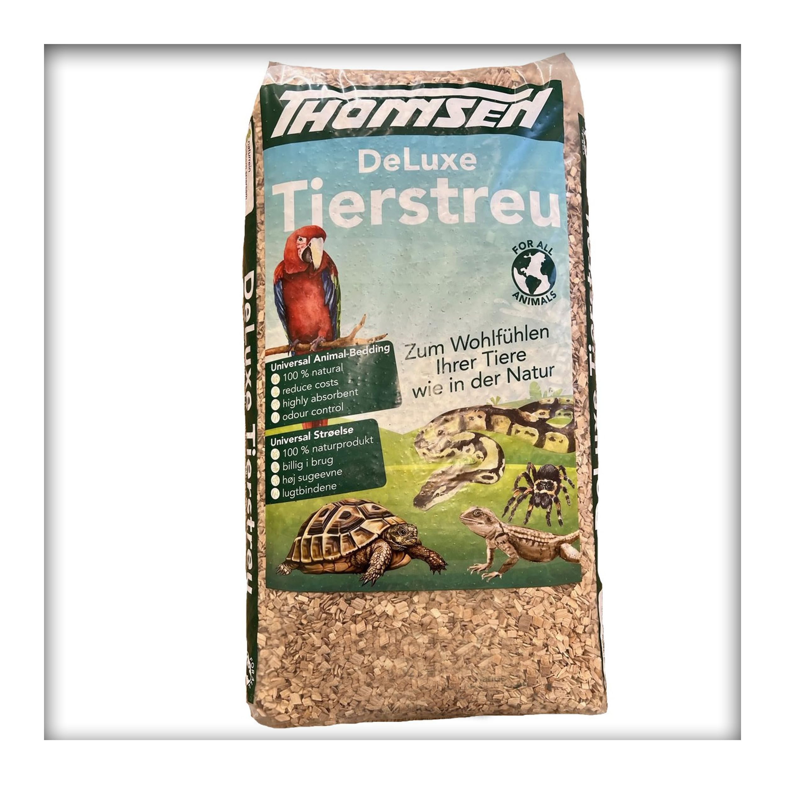 30 kg Deluxe Tierstreu XXL Buchenholz-Granulat Vögel, Nager, Reptilien