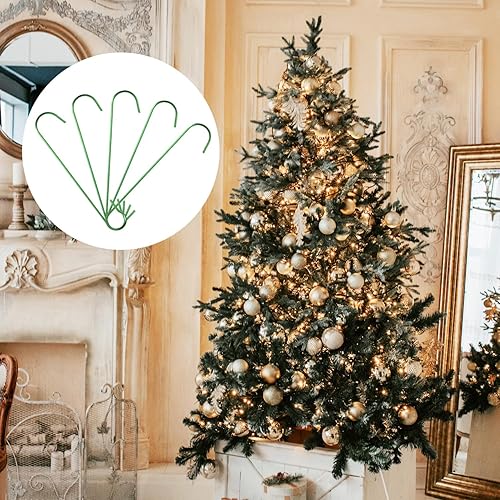 Miniatura 7 de 200 ganchos para adornos de Navidad, 2.4 x 0.5 pulgadas, ganchos para adornos de árbol de Navidad en forma de C con caja de almacenamiento, ganchos