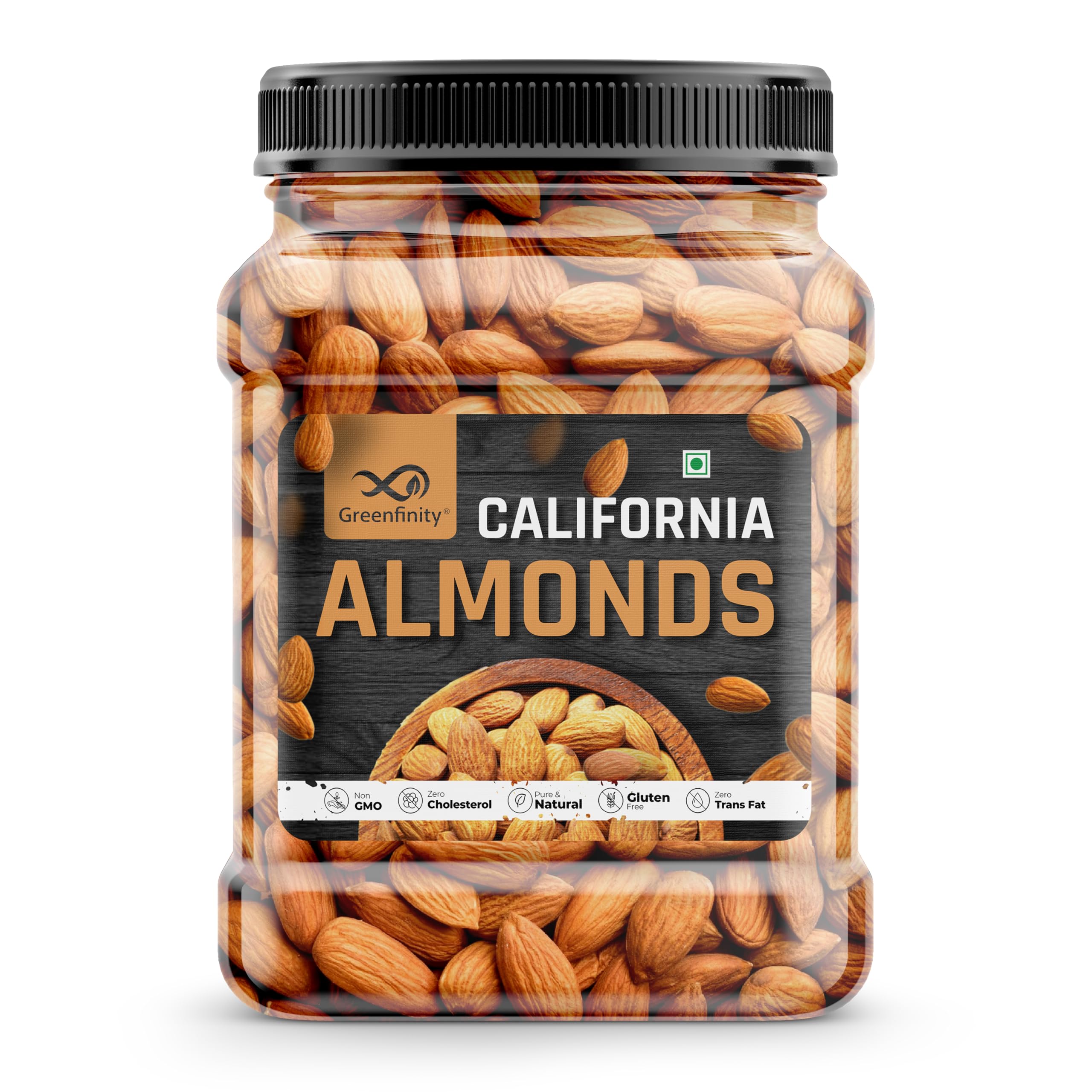 GreenFinity Fresh Almonds 500g, Californoia Badam,Healthy and Tasty Dry Fruits Delicious Snacks [Jar Pack]. (B09FZDQMHZ) Amazon Price History, Amazon Price Tracker