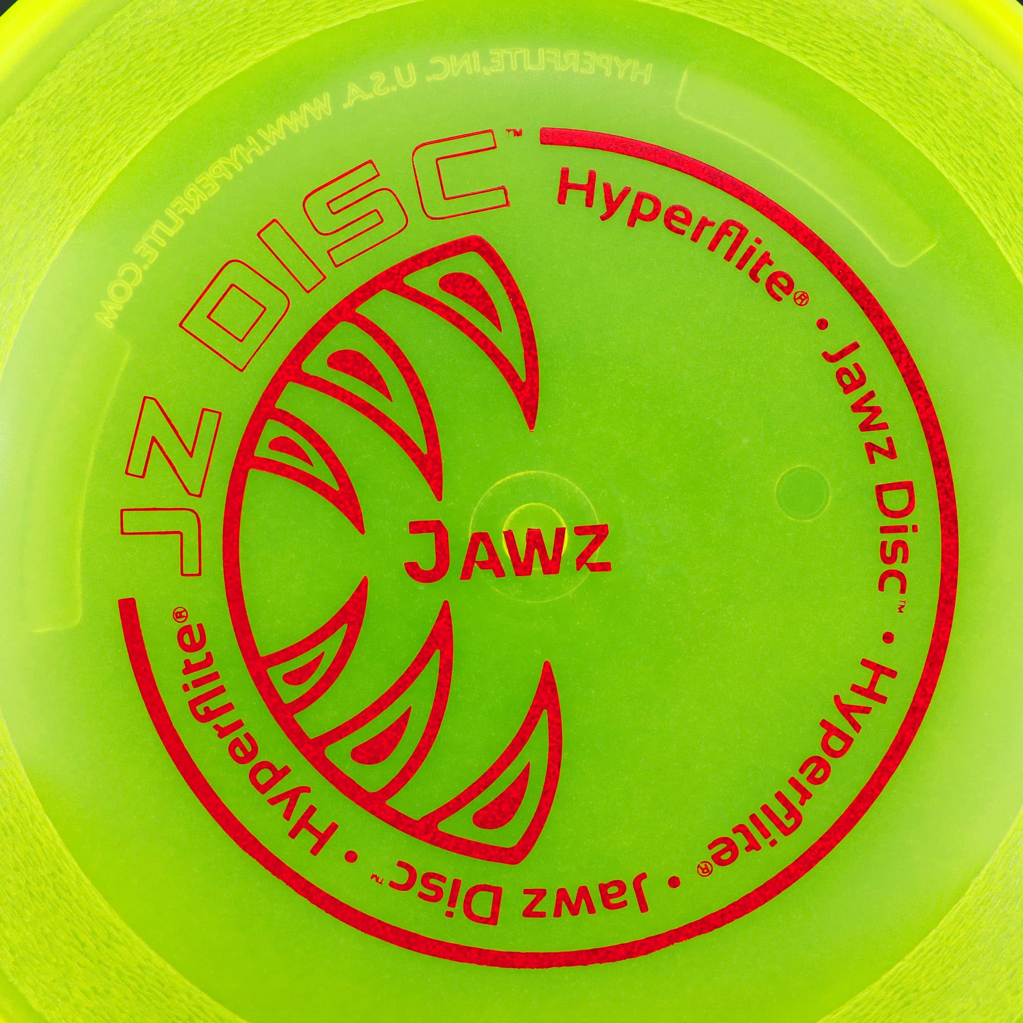 Hyperflite Disco Volador para perro masticable K10 Jawz Discdogging - amarillo