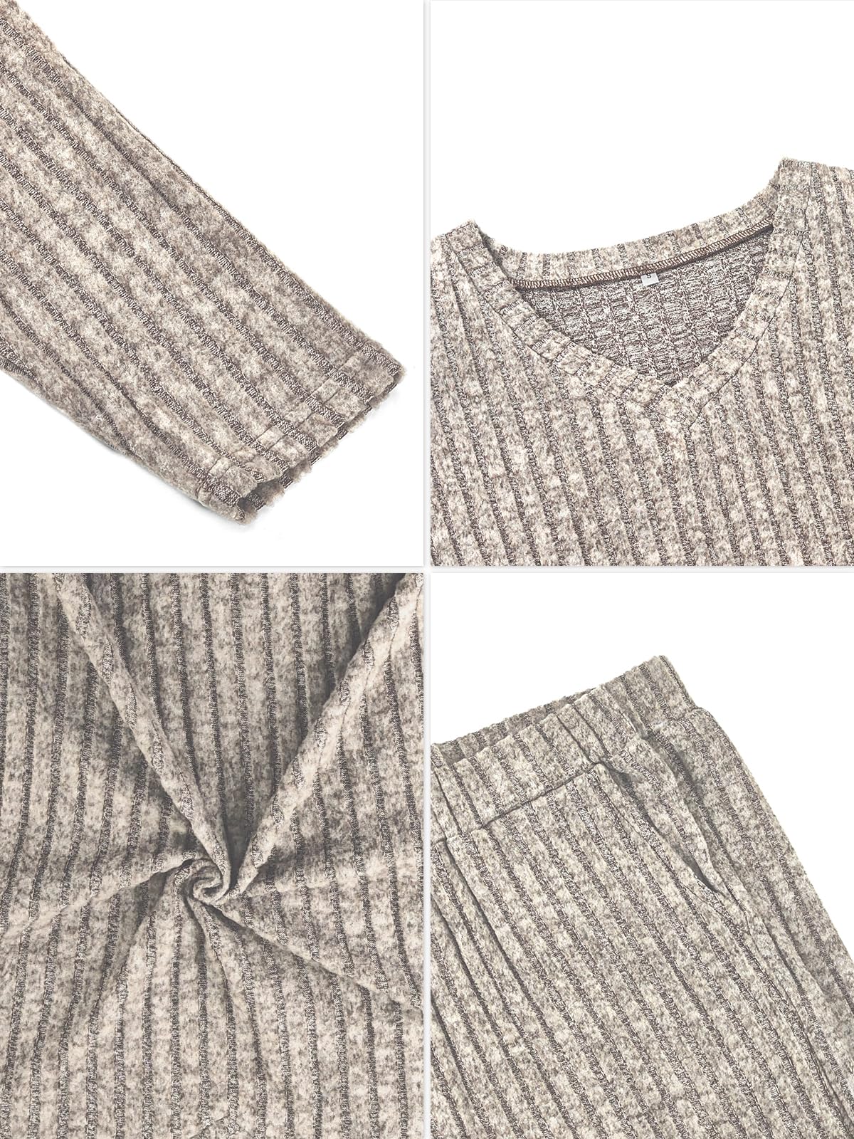 SHEKINI Casual Pullover Set Soft Comfortable Women Set Dres Dress Garnitur for V-Neck Clothing Comfortable Piżama Set Fashion