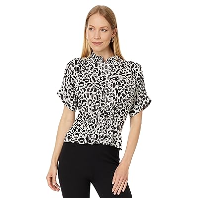 NIC+ZOE Onyx Animal Top Women