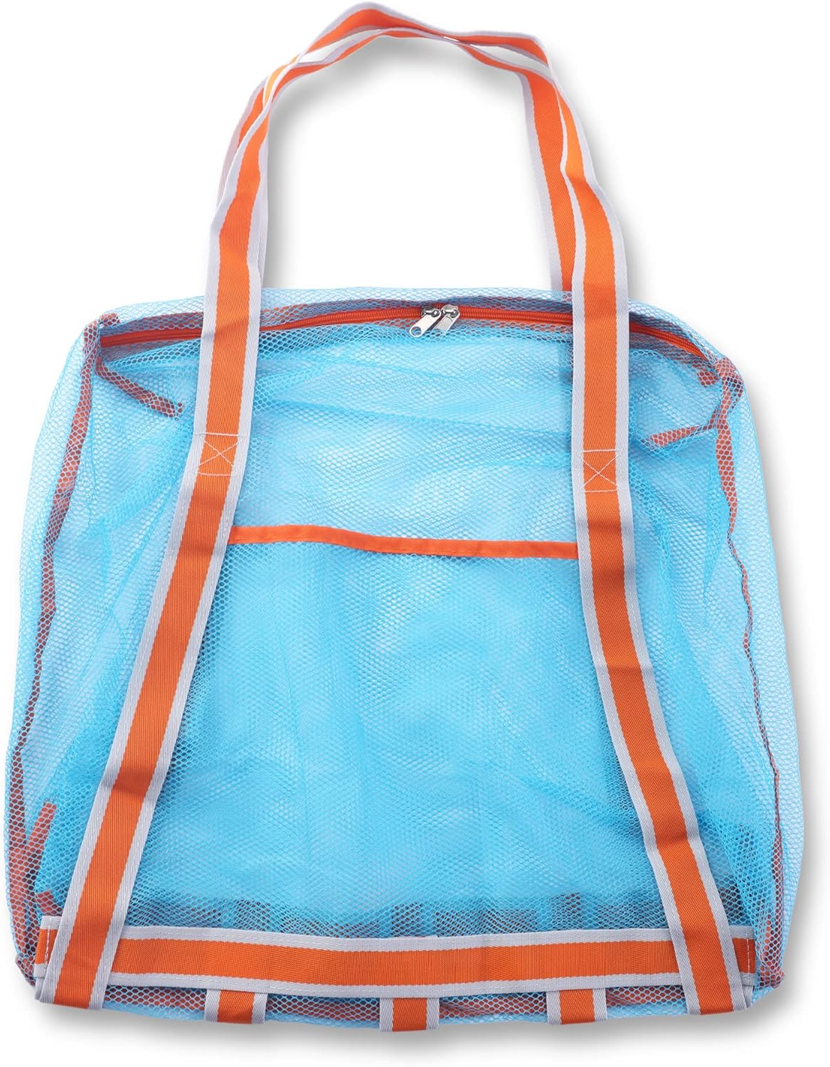 LEAFOREST Large Beach Bag with Zipper - Lightweight Mesh Bag for Swimming Pool Sand Toys