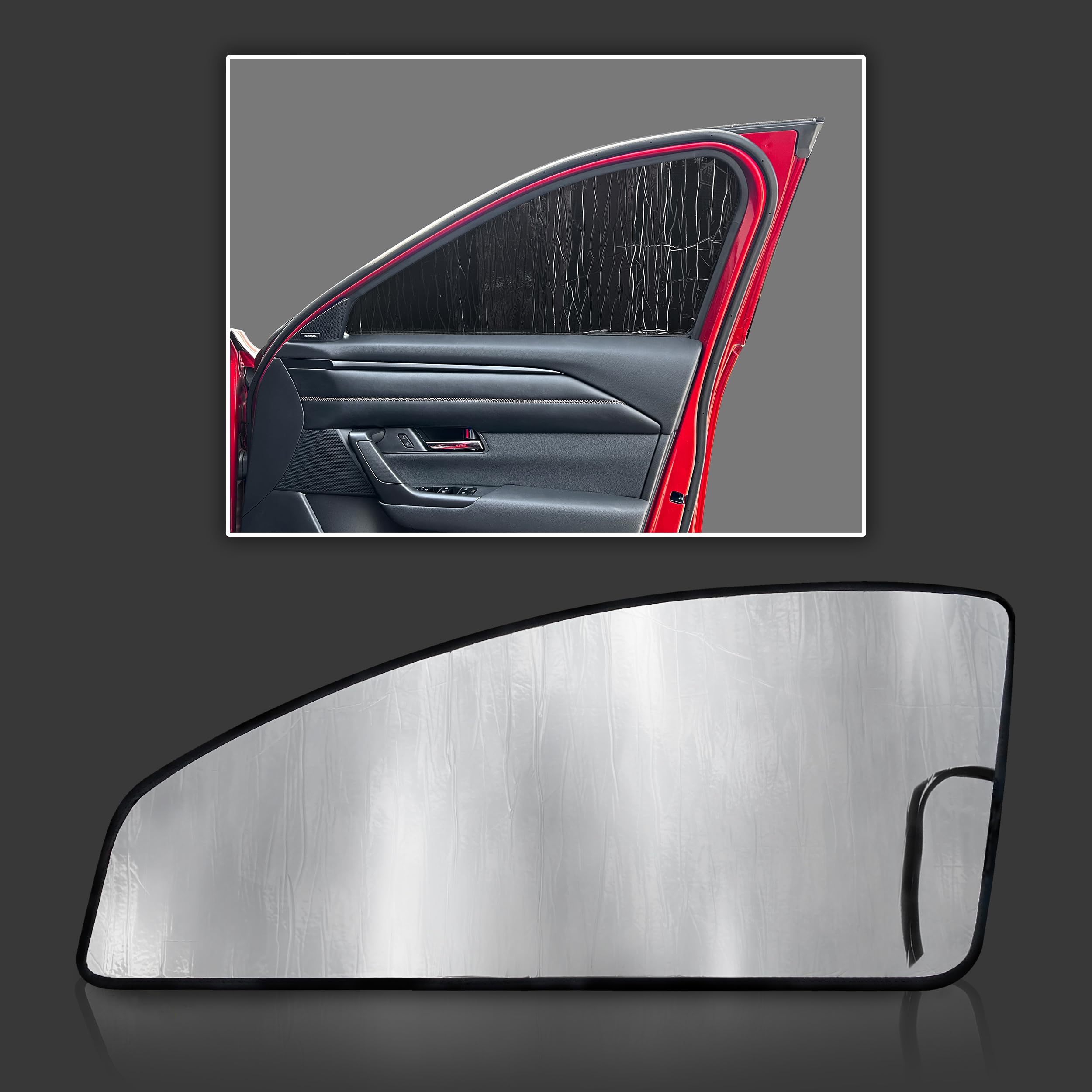 GalaxyAutoShield Custom Fit Front Side Sunshades (2pcs) for 2023 2024 2025 Mazda CX-50 CX50 SUV, Accessories UV Reflector Privacy Insulated Protection (Made in USA)