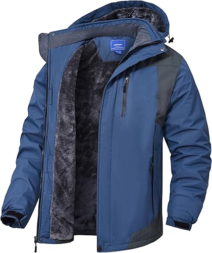 Chaqueta de esquí de invierno para hombre, chaqueta de lluvia impermeable a prueba de viento