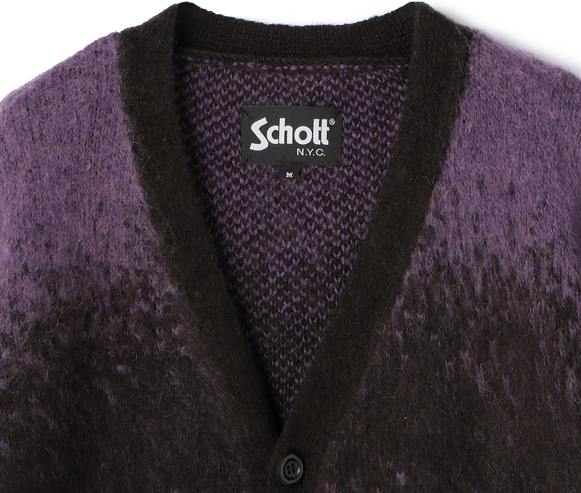 Amazon | [Schott NYC] [ショット] ニット モヘア オンブレ ボーダー