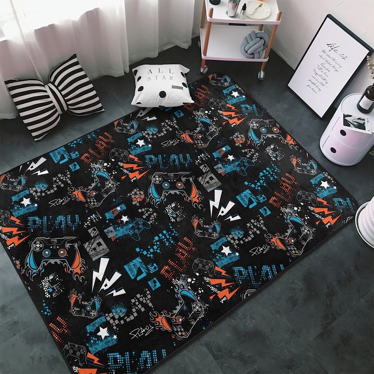 Tappeto 3D Mappa Del Vecchio Mondo D'Epocatappeti Camera Da Letto - Antiscivolo Lavabile Tappeto - Tappeto Soggiorno Moderno Decorazioni Tappeto Camera Tappeto Bambini Tappeto Gioco 100 X 200 Cm