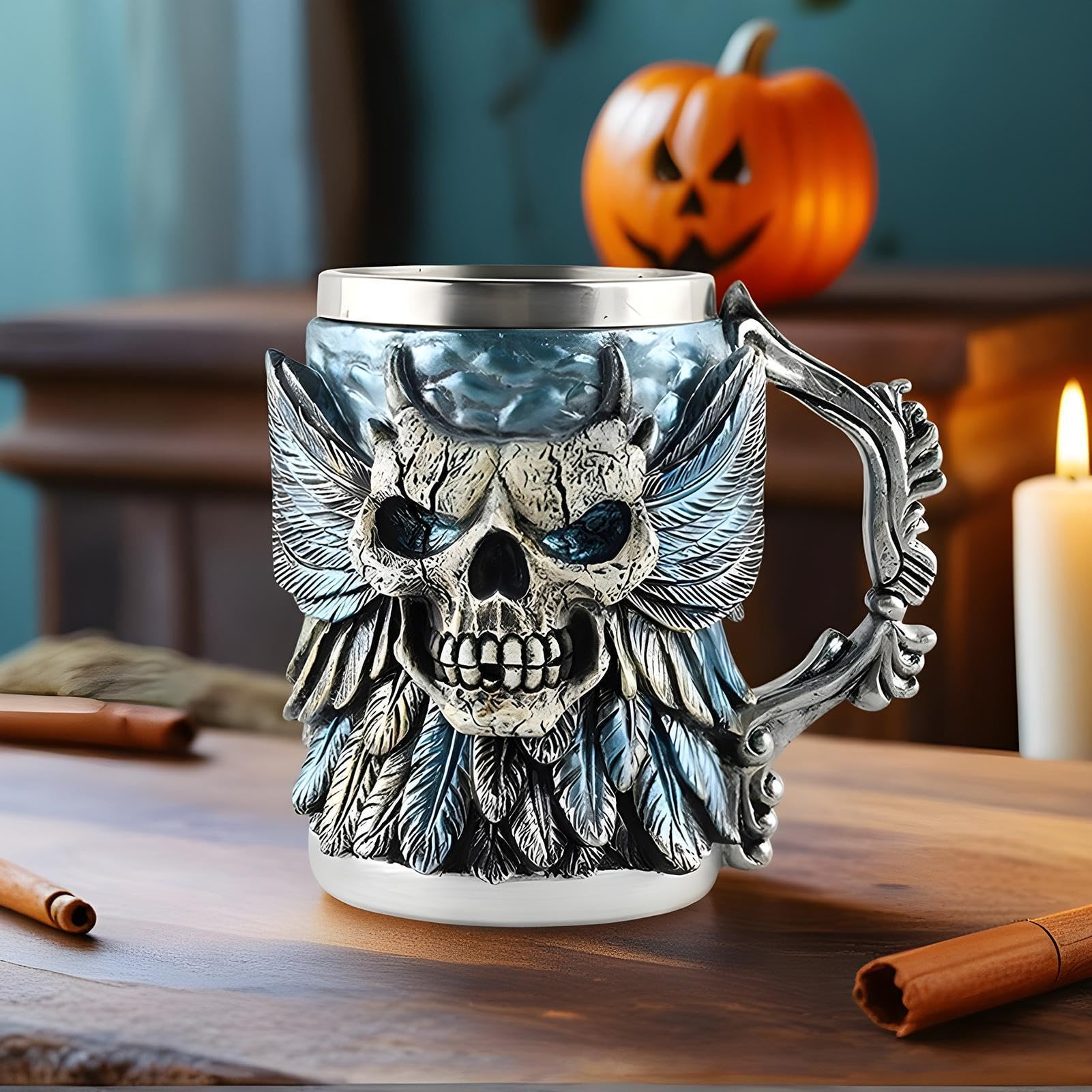 Gobelet design tête de mort Env. 500 ml Halloween Squelette Design Gobelet