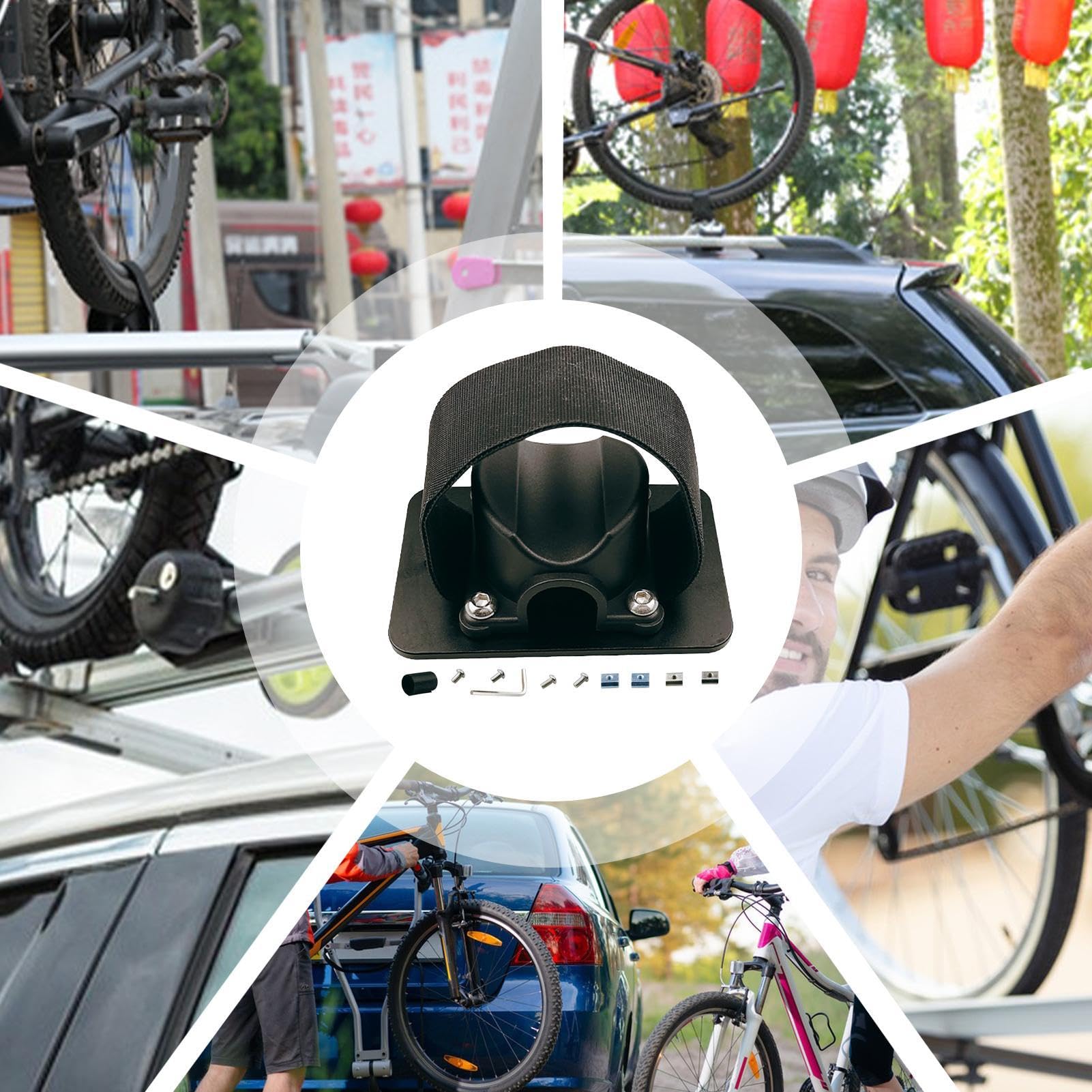 Fahrrad-Hinterradhalterung Alu - Für Auto Dachträger Systeme