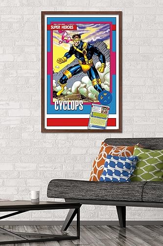 Miniatura 9 de Trends International Marvel Trading Cards - Póster de pared de cíclope, 22.375 x 34 pulgadas, versión premium sin marco