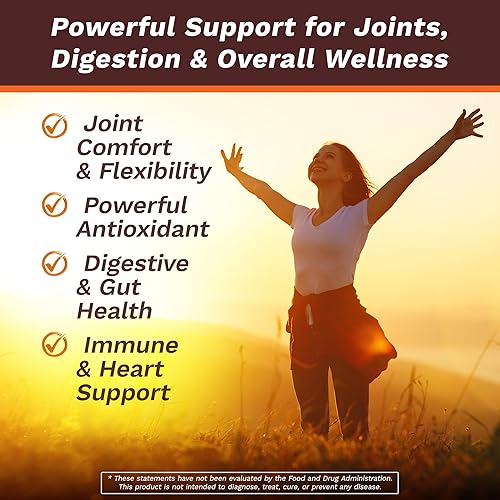 Miniatura 2 de Life's Fortune Suplemento dietético de curcumina de cúrcuma, ayuda a aliviar las articulaciones, salud antioxidante, inmunológica, digestiva e