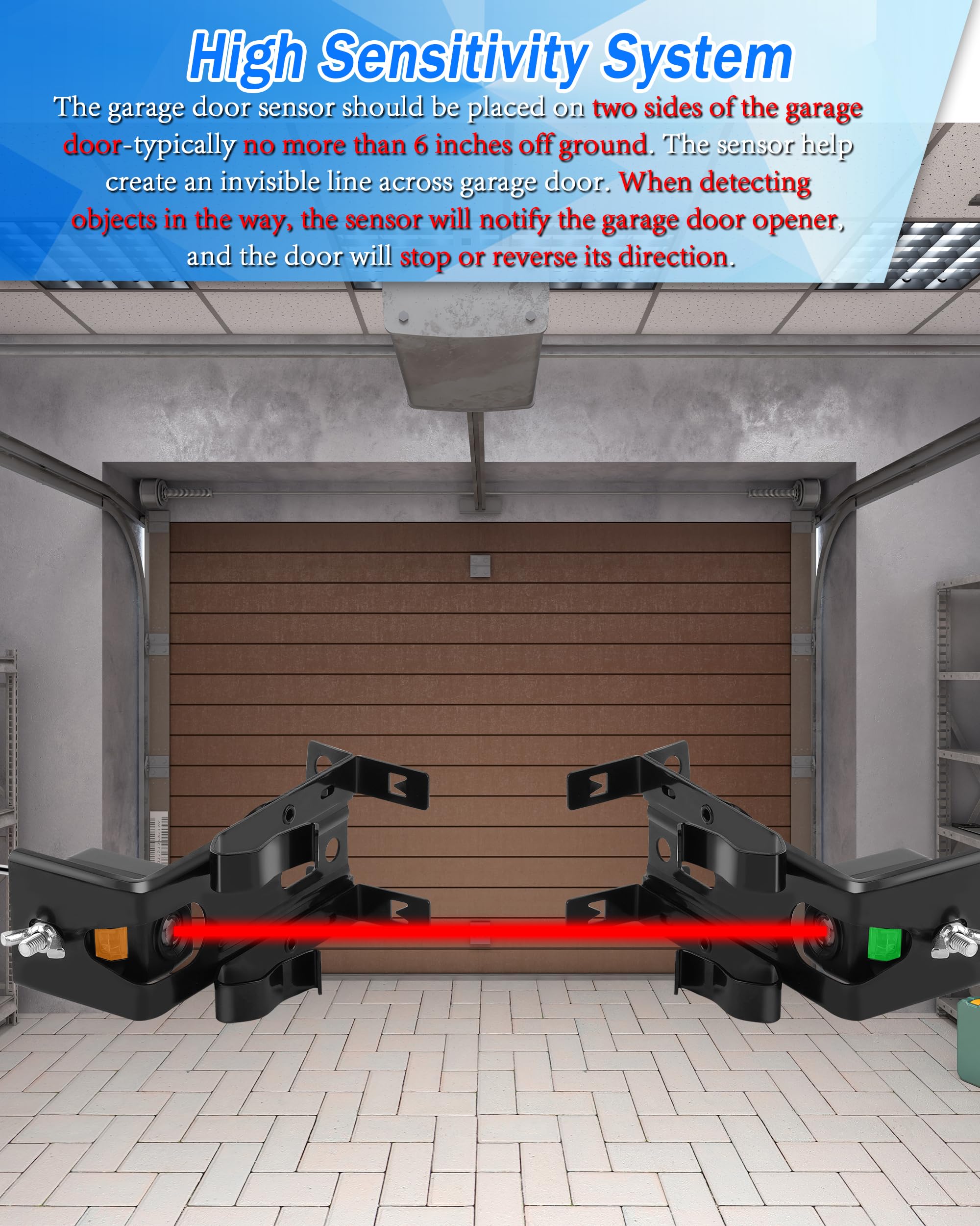 Floor Garage Door Sensors Amazon.com: For Genie Garage Door Sensor,
