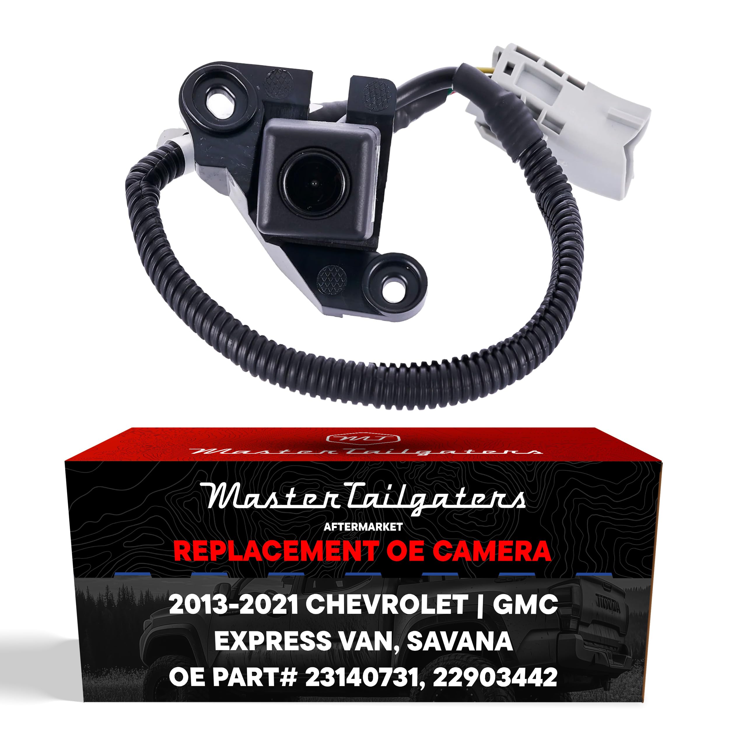 A-Premium Rear View Backup Camera - Park Assist Camera For Chevrolet Express & GMC Savana 2013-2023