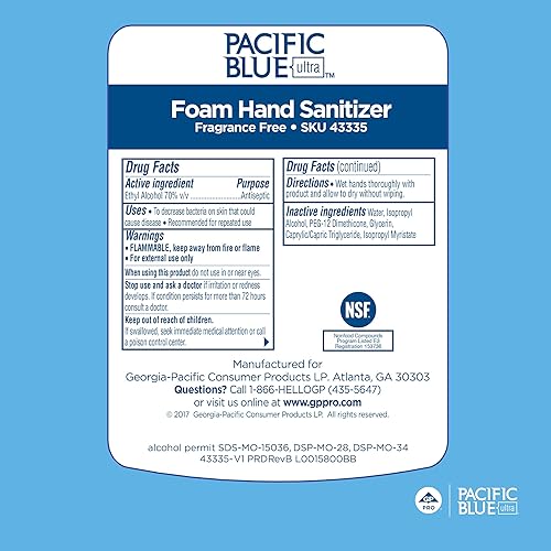 Miniatura 5 de Pacific Blue - Repuesto de jabón de mano de espuma ultrasuave