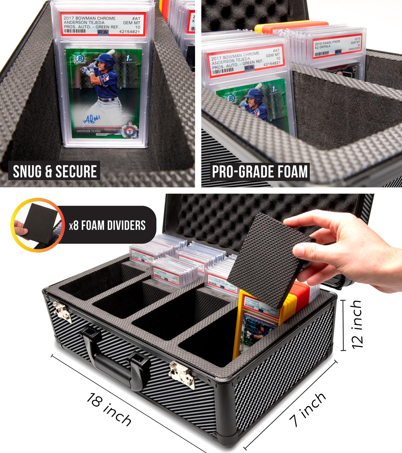 Amazon.co.jp: SLAB ARMOR FUSION 4列グレードカード収納ボックス PSA