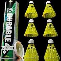 Vista 9 de EAGLES Bádminton Birdies - Pollos de cama de plumas de nailon Juego de bolas de plástico para práctica de béisbol en interiores y exteriores