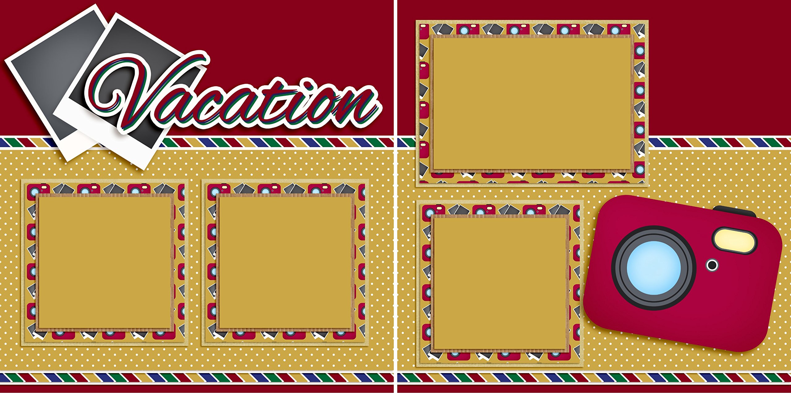 Reminisce (REMBC) Expedition Destination Scrapbook Collection Kit, Multi Color Palette