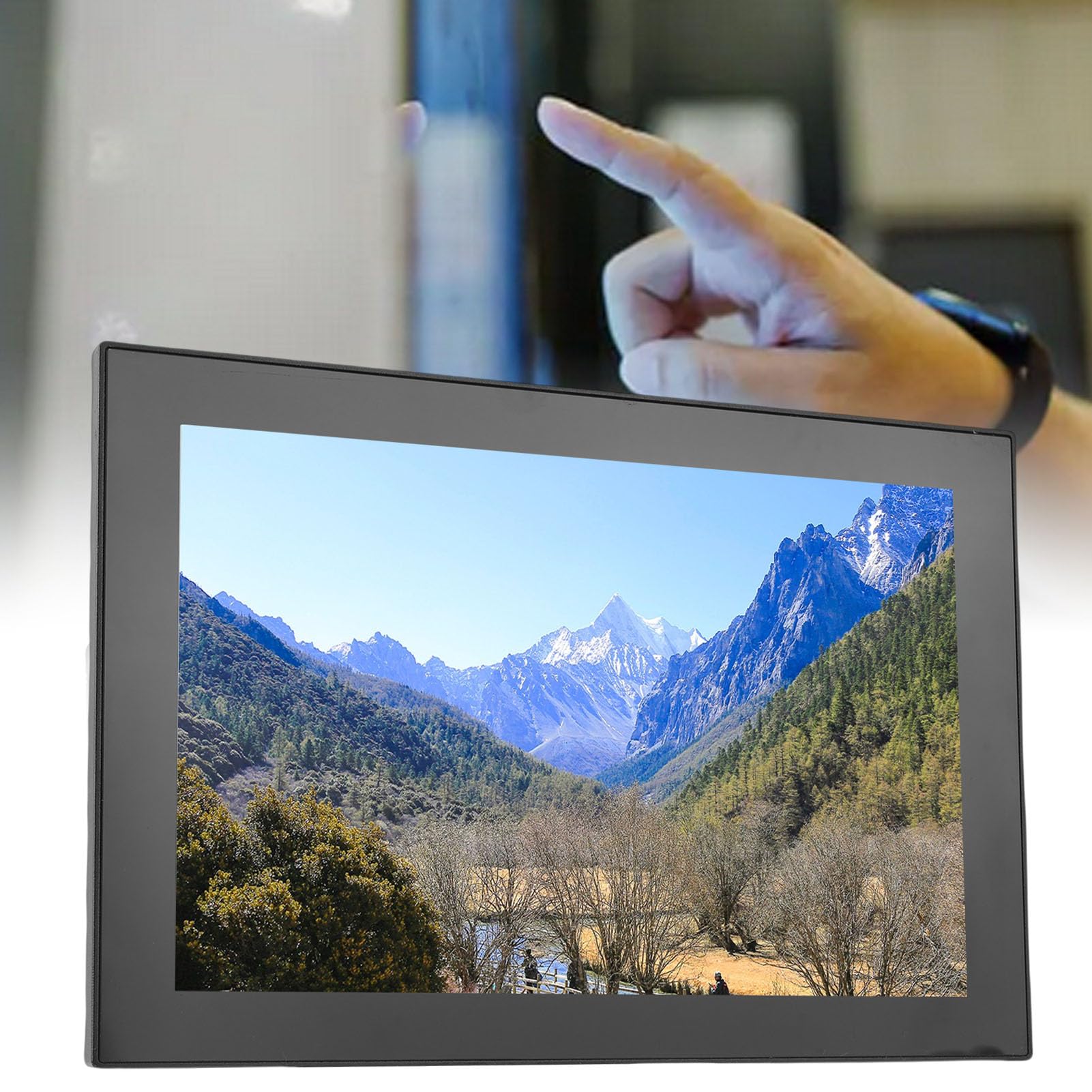 Sxhlseller 10,1-calowy Przemysłowy Panel Dotykowy, Pojemnościowy Wyświetlacz Dotykowy HD 1280x800, Obsługa Systemu Operacyjnego Linux z USB CAN WiFi Bluetooth Ethernet, Inteligentny Ekran